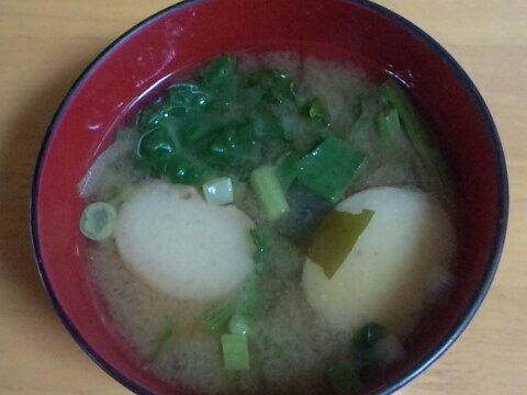 麩とほうれん草のお味噌汁